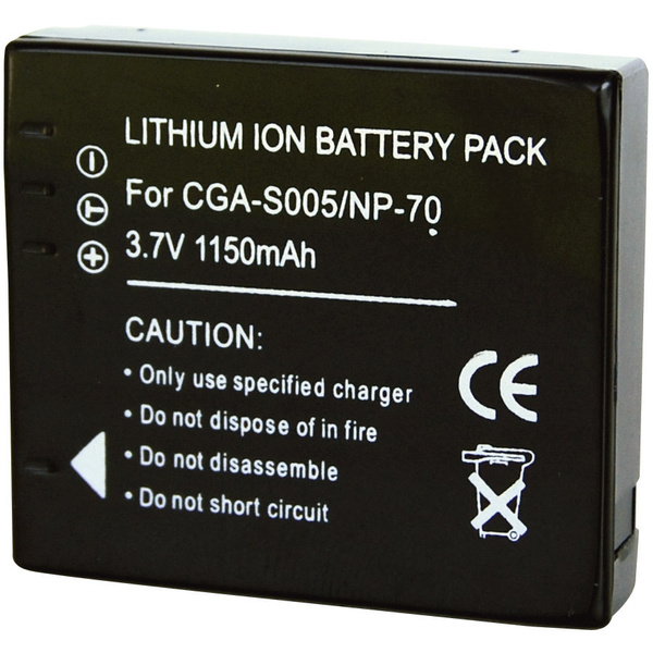 Batterie pour appareil photo energy 250782 3.7 V 900 mAh