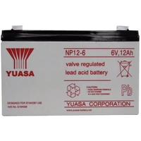 Yuasa NP12-6 NP12-6 Bleiakku 6V 12Ah Blei-Vlies (AGM) (B x H x T) 151 x 98 x 50mm Flachstecker 6.35mm Wartungsfrei Yuasa NP12-6 NP12-6 Bleiakku 6V 12Ah Blei-Vlies (AGM) (B x H x T) 151 x 98 x 50mm Flachstecker 6.35mm Wartungsfrei