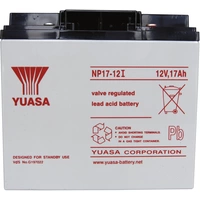 Yuasa NP17-12 NP17-12 Bleiakku 12V 17Ah Blei-Vlies (AGM) (B x H x T) 181 x 167 x 76mm M5-Schraubanschluss Wartungsfrei Yuasa NP17-12 NP17-12 Bleiakku 12V 17Ah Blei-Vlies (AGM) (B x H x T) 181 x 167 x 76mm M5-Schraubanschluss Wartungsfrei