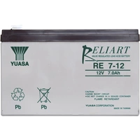 Yuasa RE7-12 RE7-12 Bleiakku 12V 7Ah Blei-Vlies (AGM) (B x H x T) 151 x 98 x 65mm Flachstecker 6.35mm Wartungsfrei Yuasa RE7-12 RE7-12 Bleiakku 12V 7Ah Blei-Vlies (AGM) (B x H x T) 151 x 98 x 65mm Flachstecker 6.35mm Wartungsfrei