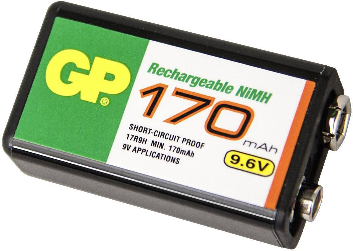 GP GPIND17R9HC1 9V Block-Akku NiMH 170 mAh 9.6V 1St.