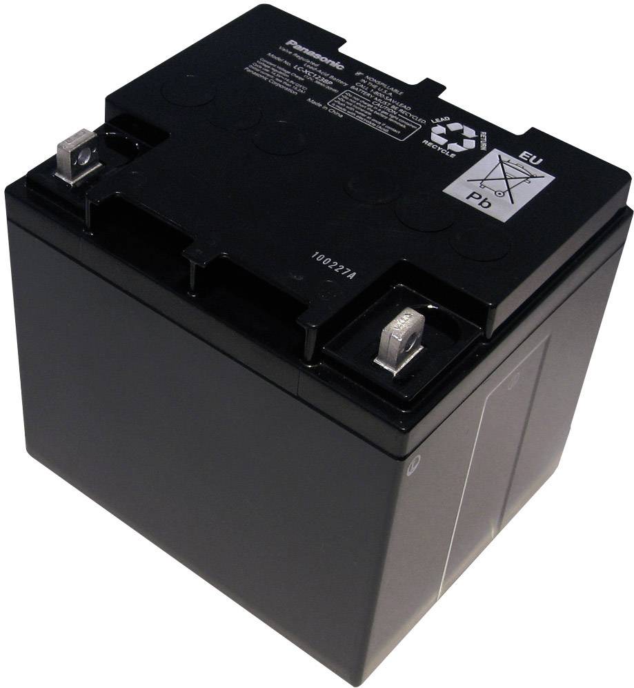 Panasonic 12 V 38 Ah LC-XC1238P Bleiakku 12 V 38 Ah Blei-Vlies (AGM) (B x H x T) 197 x 175 x 165 mm M6-Schraubanschluss Wartungsfrei, Zyklenfest