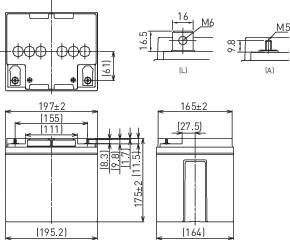 Panasonic 12 V 38 Ah LC-XC1238P Bleiakku 12 V 38 Ah Blei-Vlies (AGM) (B x H x T) 197 x 175 x 165 mm M6-Schraubanschluss Wartungsfrei, Zyklenfest