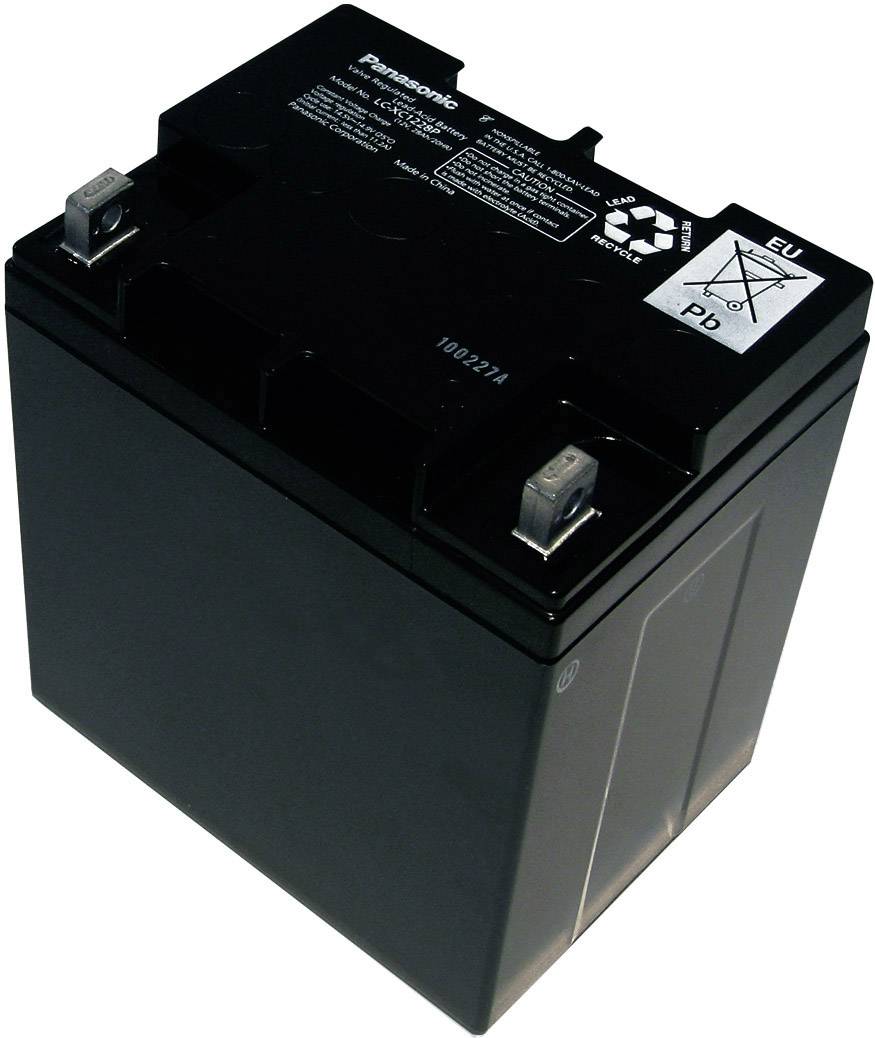 Panasonic 12 V 28 Ah LC-XC1228P Bleiakku 12 V 28 Ah Blei-Vlies (AGM) (B x H x T) 165 x 175 x 125 mm M5-Schraubanschluss Wartungsfrei, Zyklenfest