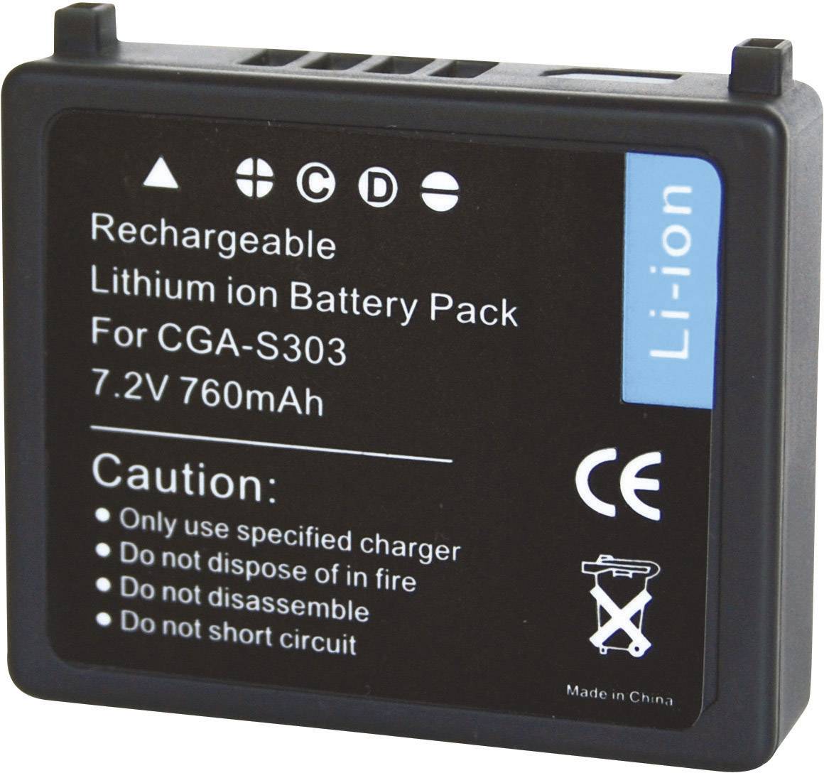 Conrad energy 250998 Kamera-Akku ersetzt Original-Akku (Kamera) CGA-S303, VW-VBE10 7.2 V 700 mAh
