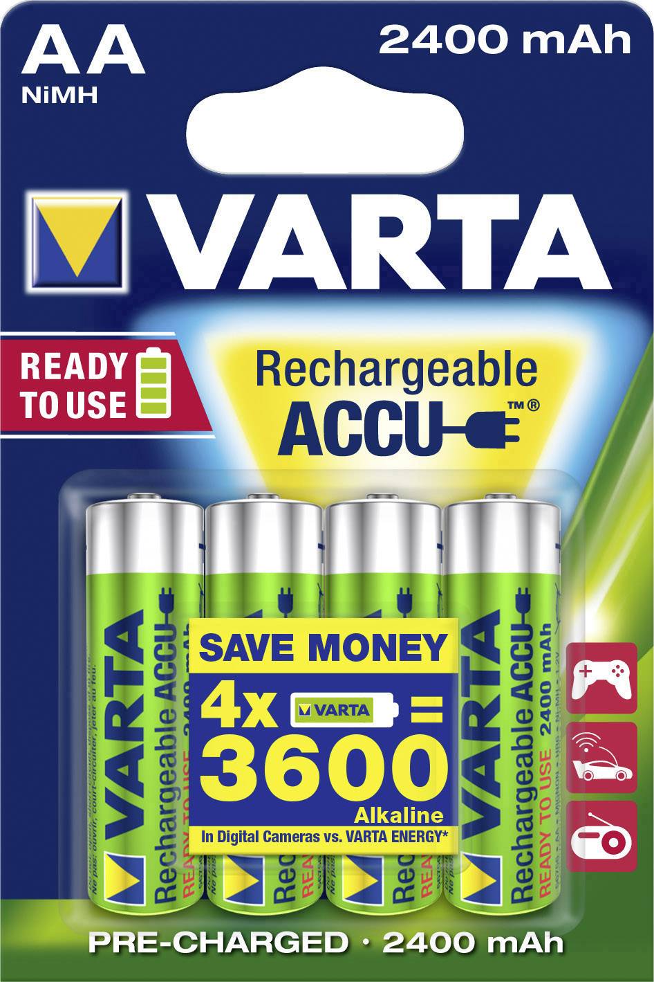 Varta Ready2Use HR06 Mignon (AA)-Akku NiMH 2400 mAh 1.2V 4St.