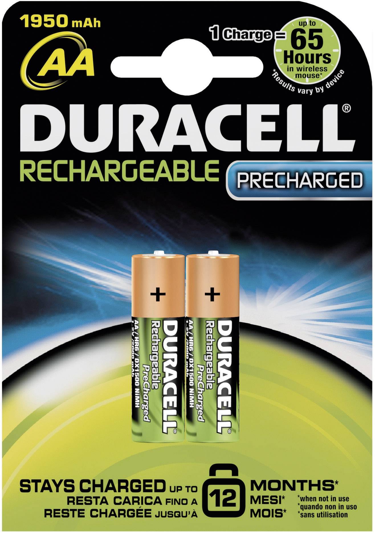 Duracell StayCharged HR06 Mignon (AA)-Akku NiMH 1950 mAh 1.2 V 2 St.