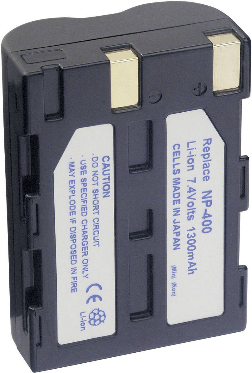 251174 Kamera-Akku ersetzt Original-Akku (Kamera) NP-400 7.4V 1300 mAh