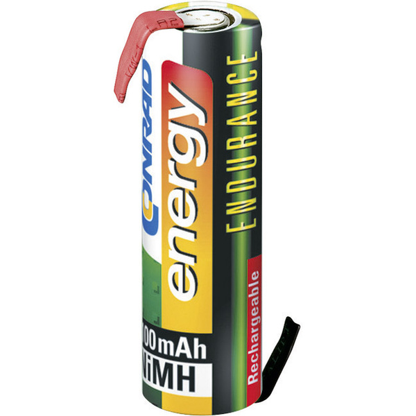 energy Endurance ZLF Pile rechargeable spéciale LR6 (AA) cosses à souder en Z NiMH 1.2 V 2300 mAh