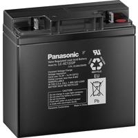 Panasonic 12 V 22 Ah LC-XC1222P Bleiakku 12 V 22 Ah Blei-Vlies (AGM) (B x H x T) 181 x 167 x 76 mm M5-Schraubanschluss Wartungsfrei, Zyklenfest Panasonic 12 V 22 Ah LC-XC1222P Bleiakku 12 V 22 Ah Blei-Vlies (AGM) (B x H x T) 181 x 167 x 76 mm M5-Schraubanschluss Wartungsfrei, Zyklenfest