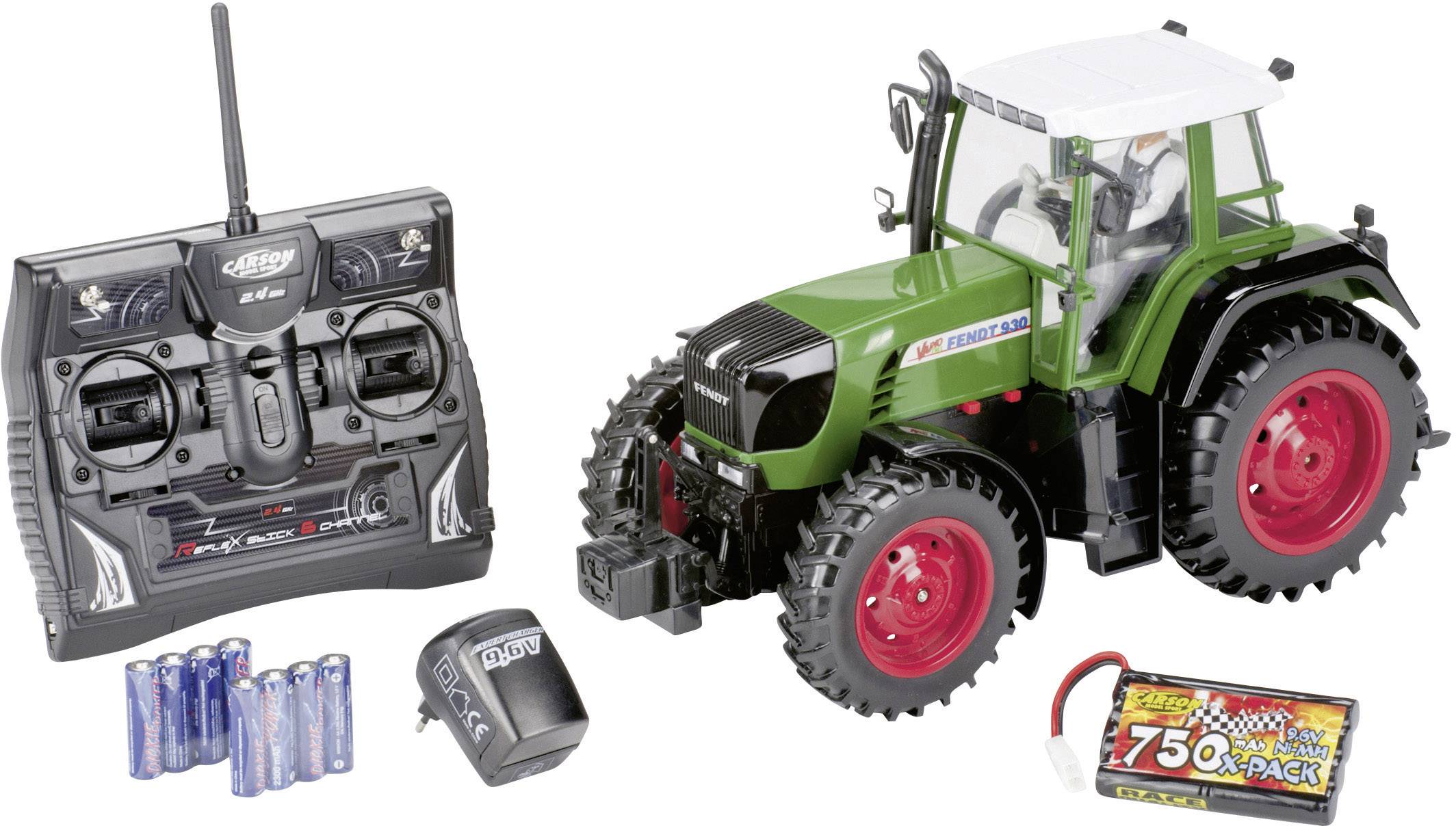 Carson Modellsport Fendt Vario 1:14 RC Einsteiger Funktionsmodell Landwirtschaftsfahrzeug inkl. Akku, Ladegerät und