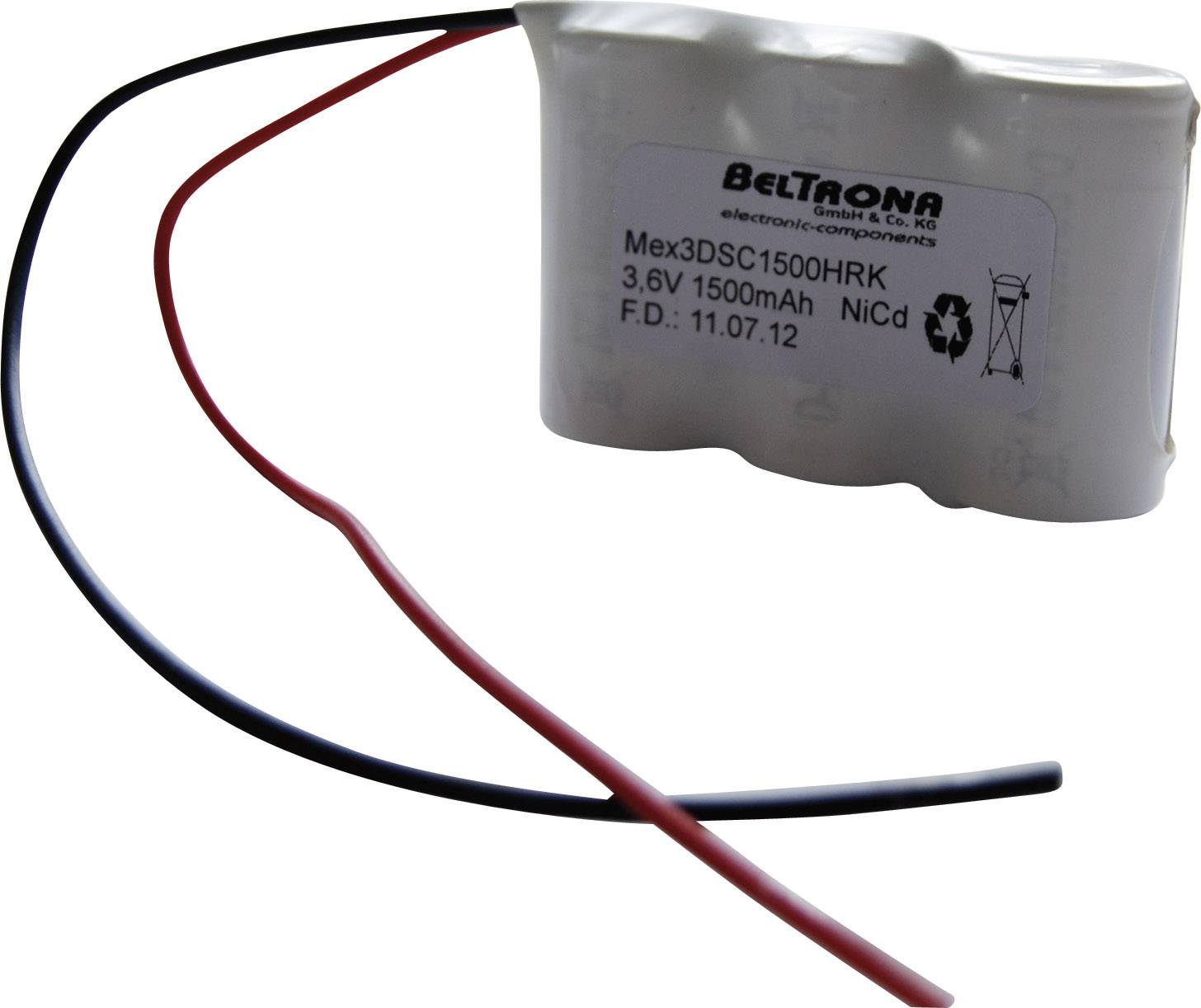Beltrona Notleuchten-Akku Kabel 3.6 V 1500 mAh