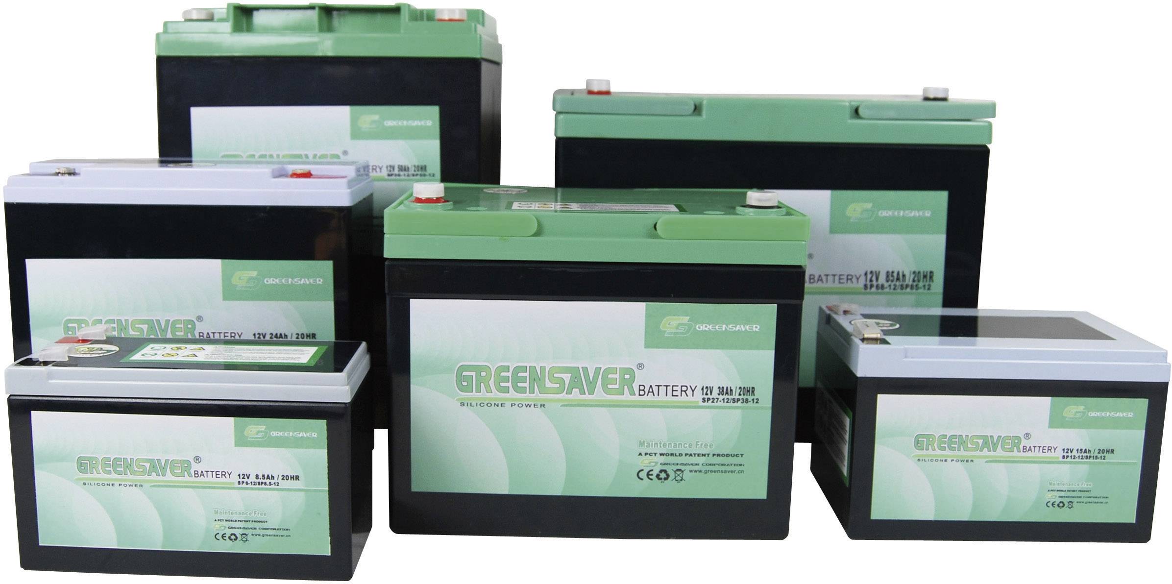 Greensaver SP15-12, SP12-12 SP15-12 Bleiakku 12V 15Ah Blei-Silikon (L x B x H) 151 x 99 x 98mm Flachstecker 6.35mm Wartungsfrei