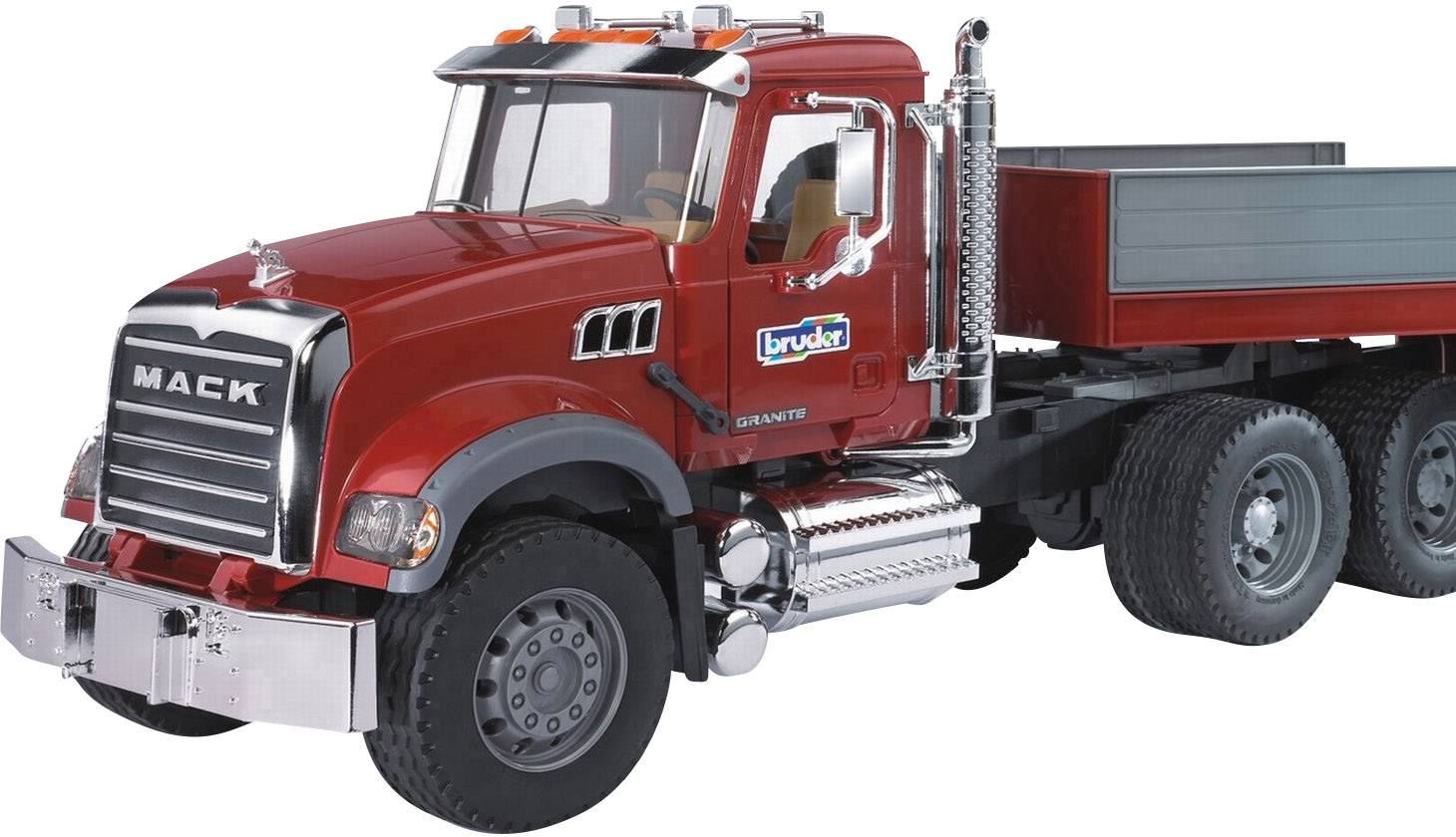 Bruder LKW Modell Mack Granite mitJCB 4CX Bagger Fertigmodell LKW Modell