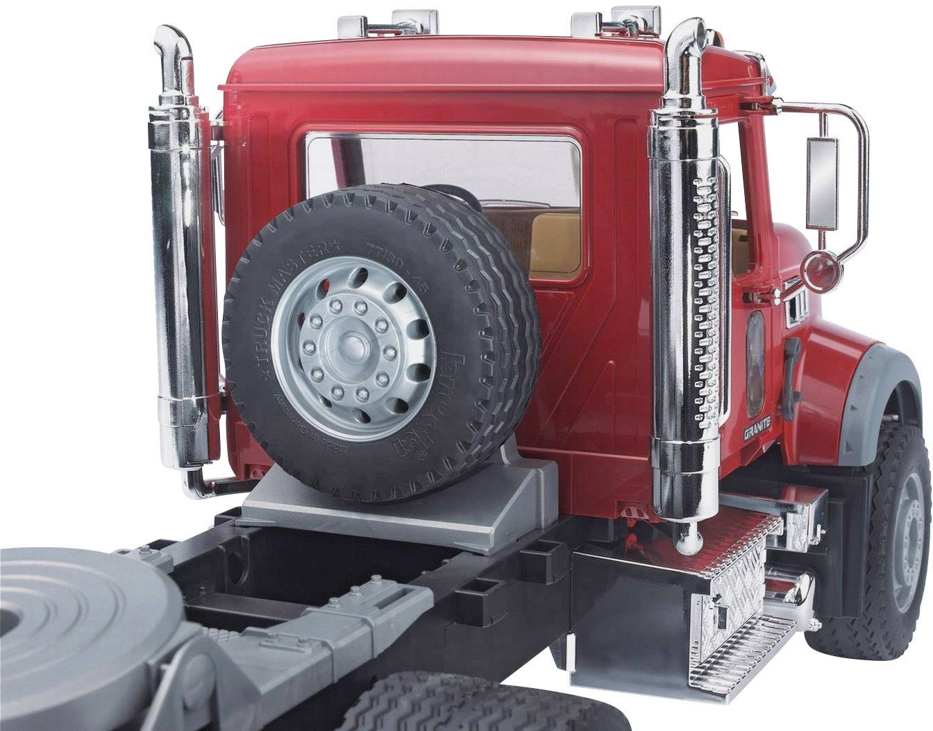 Bruder LKW Modell Mack Granite mitJCB 4CX Bagger Fertigmodell LKW Modell