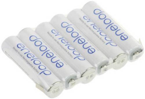 eneloop Reihe F1x6 Akkupack 6x Micro (AAA) U-Lötfahne NiMH 7.2V 750 mAh