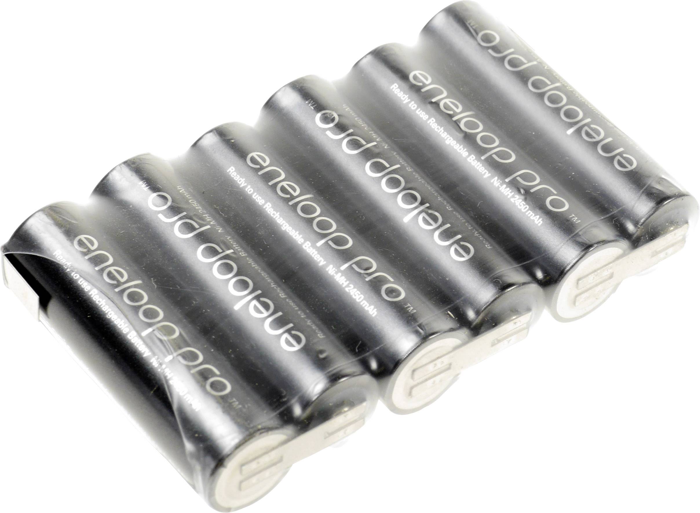 Panasonic eneloop Pro Reihe F1x6 Akkupack 6x Mignon (AA) Z-Lötfahne NiMH 7.2V 2450 mAh