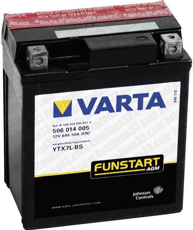 VAR506014005 MOTORRADBATT. YTX7L-4