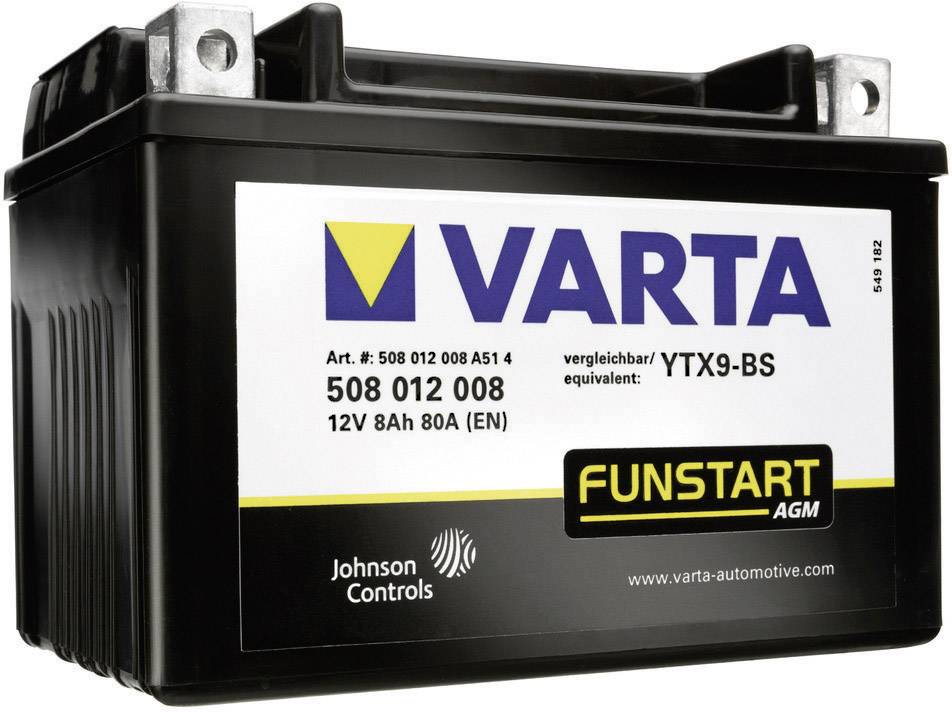 VAR508012008 MOTORRADBATT. YTX9-4