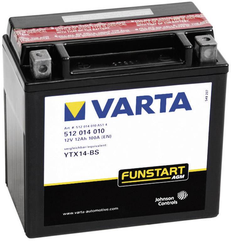 VAR512014010 MOTORRADBATT. YTX14-4
