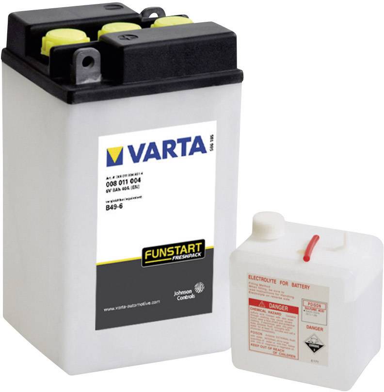 Varta B49/6 Motorradbatterie 6 V 8 Ah ETN 008011004