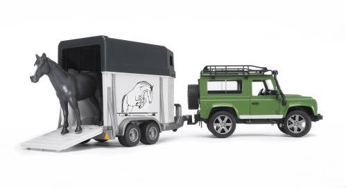 Land Rover Defender +Anhänger +Pferd
