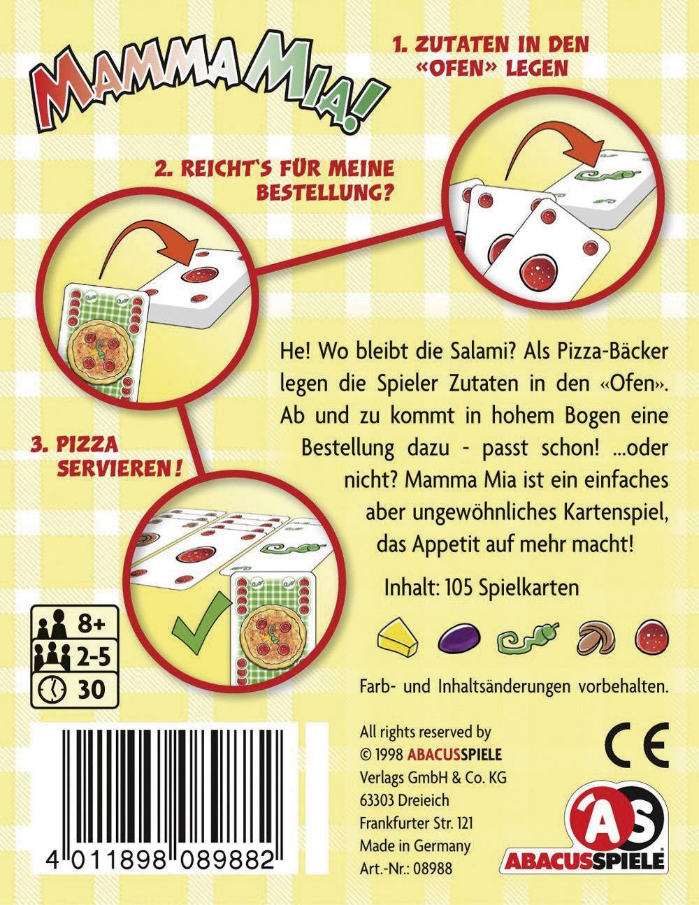 Abacus Spiele Mamma Mia 8988 Anzahl Spieler (max.): 5