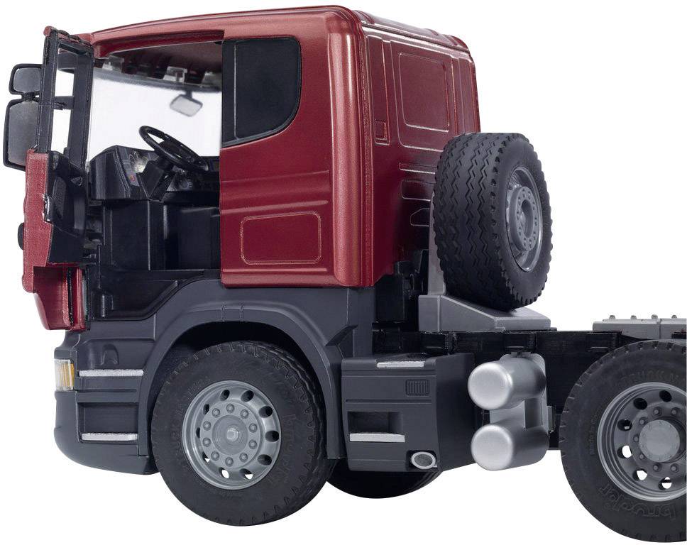 Scania R-Serie LKW mit Tieflader und CAT Bulldozer