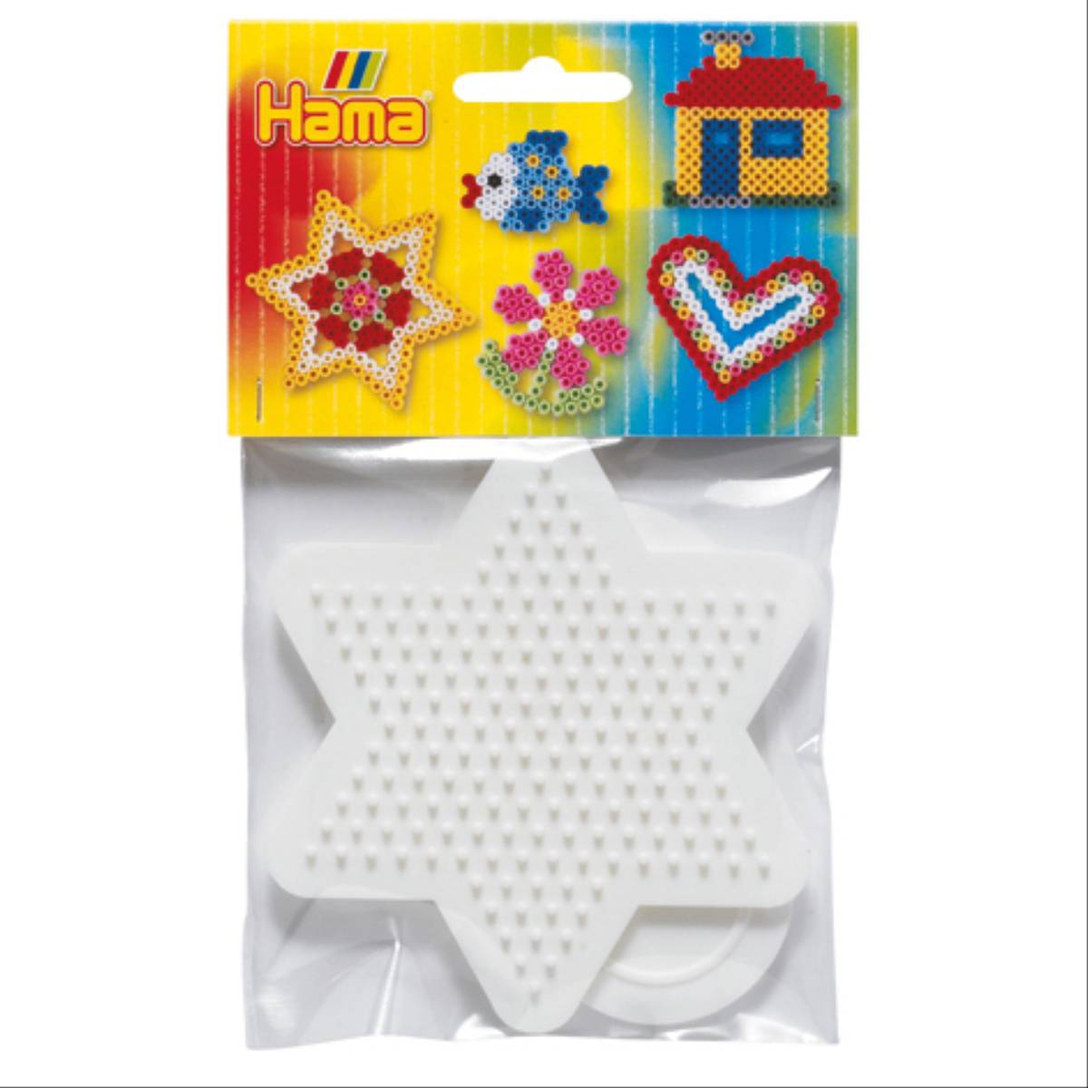 Vedes HAMA Bügelperlen Midi - Stiftplatten im Beutel - kleines Herz, kleiner Stern 4452