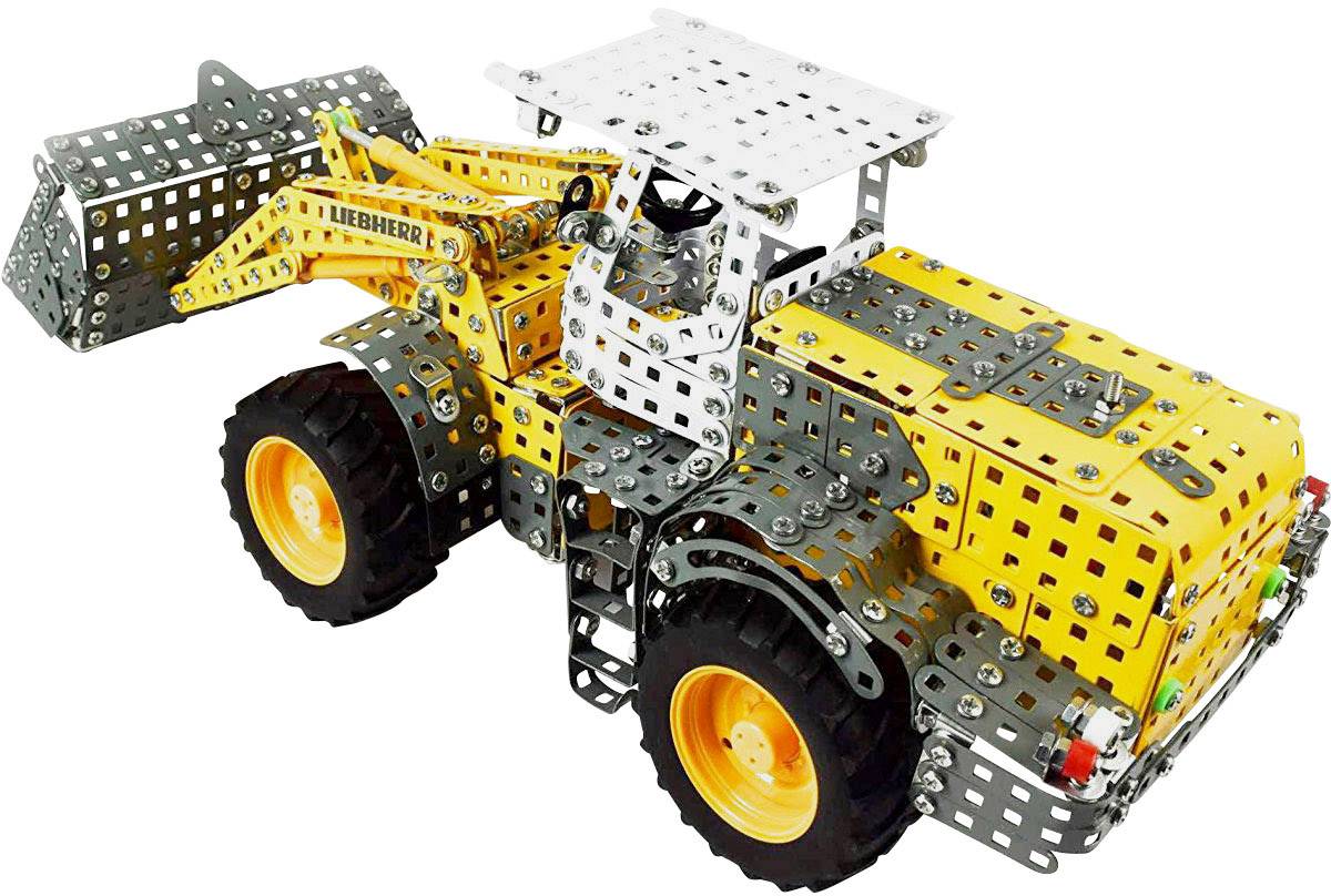 Metallbaukasten - Liebherr Radlader mit Schaufel, 1:25