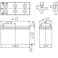 Panasonic 12 V 7,2 Ah LC-R127R2PG Bleiakku 12 V 7.2 Ah Blei-Vlies (AGM) (B x H x T) 151 x 94 x 65 mm Flachstecker 4.8 mm VDS-Zertifizierung Panasonic 12 V 7,2 Ah LC-R127R2PG Bleiakku 12 V 7.2 Ah Blei-Vlies (AGM) (B x H x T) 151 x 94 x 65 mm Flachstecker 4.8 mm VDS-Zertifizierung