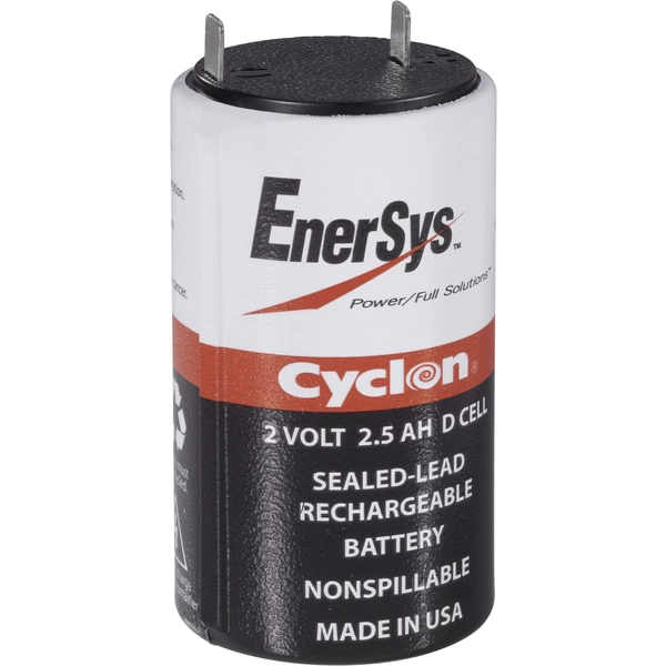 EnerSys Hawker Cyclon D 0810-0004 Bleiakku 2V 2.5Ah Blei-Vlies (AGM) (Ø x H) 34mm x 68mm Flachstecker 4.8mm Wartungsfrei EnerSys Hawker Cyclon D 0810-0004 Bleiakku 2V 2.5Ah Blei-Vlies (AGM) (Ø x H) 34mm x 68mm Flachstecker 4.8mm Wartungsfrei