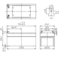 Panasonic 12 V 3,4 Ah LC-R123R4PG Bleiakku 12 V 3.4 Ah Blei-Vlies (AGM) (B x H x T) 134 x 60 x 67 mm Flachstecker 4.8 mm VDS-Zertifizierung Panasonic 12 V 3,4 Ah LC-R123R4PG Bleiakku 12 V 3.4 Ah Blei-Vlies (AGM) (B x H x T) 134 x 60 x 67 mm Flachstecker 4.8 mm VDS-Zertifizierung