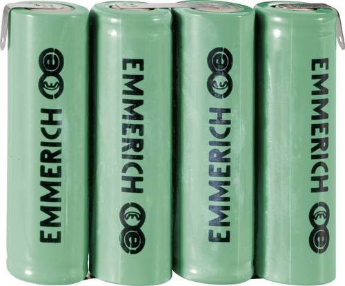4AA-ZLF Akkupack 4x Mignon (AA) Z-Lötfahne NiMH 4.8 V 1500 mAh