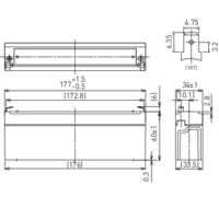 Panasonic 12V 2,2Ah LC-R122R2PG Bleiakku 12V 2.2Ah Blei-Vlies (AGM) (B x H x T) 177 x 60 x 34mm Flachstecker 4.8mm Panasonic 12V 2,2Ah LC-R122R2PG Bleiakku 12V 2.2Ah Blei-Vlies (AGM) (B x H x T) 177 x 60 x 34mm Flachstecker 4.8mm
