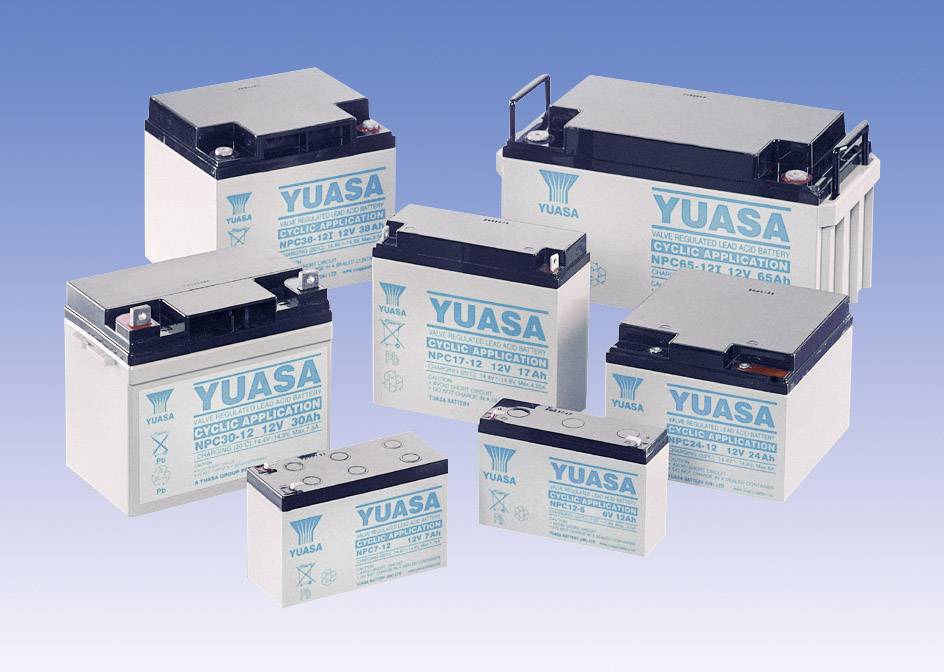 Yuasa NPC24-12 NPC24-12 Bleiakku 12V 24Ah Blei-Vlies (AGM) (B x H x T) 175 x 125 x 166mm M5-Schraubanschluss Wartungsfrei