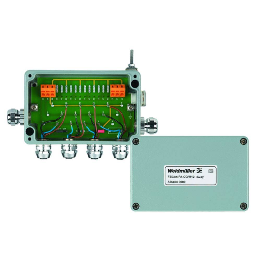 Weidmüller FBCON PA CG/M12 4WAY 8564080000 Sensor/Aktorbox passiv PROFIBUS-PA Standardverteiler EEx(ia) 1 St.