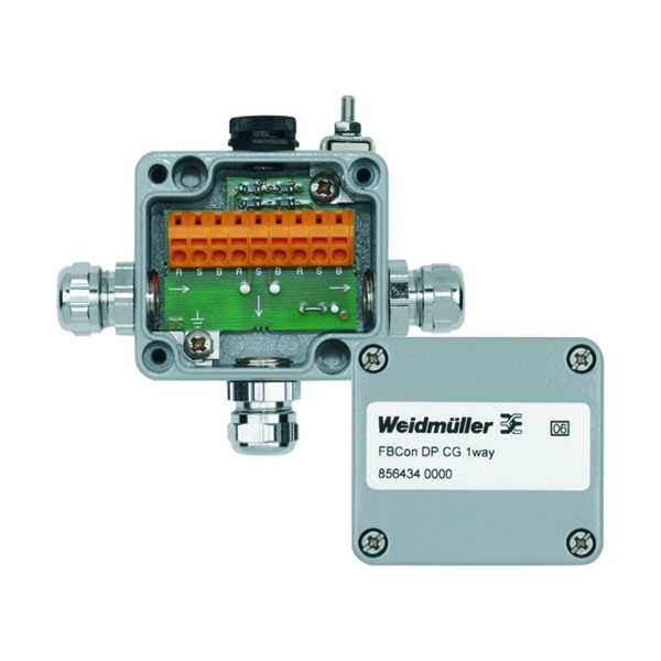 Weidmüller FBCON DP CG 1WAY 8564340000 Sensor/Aktorbox passiv PROFIBUS-DP Standardverteiler mit Busabschluss 1St.