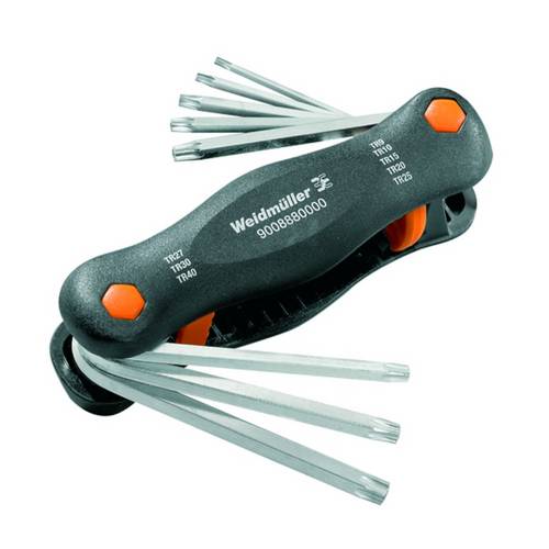 Weidmüller TH-S 9-40 Innen-TORX Winkelschraubendreher-Set T 9, T 10, T 15, T 20, T 25, T 27, T 30