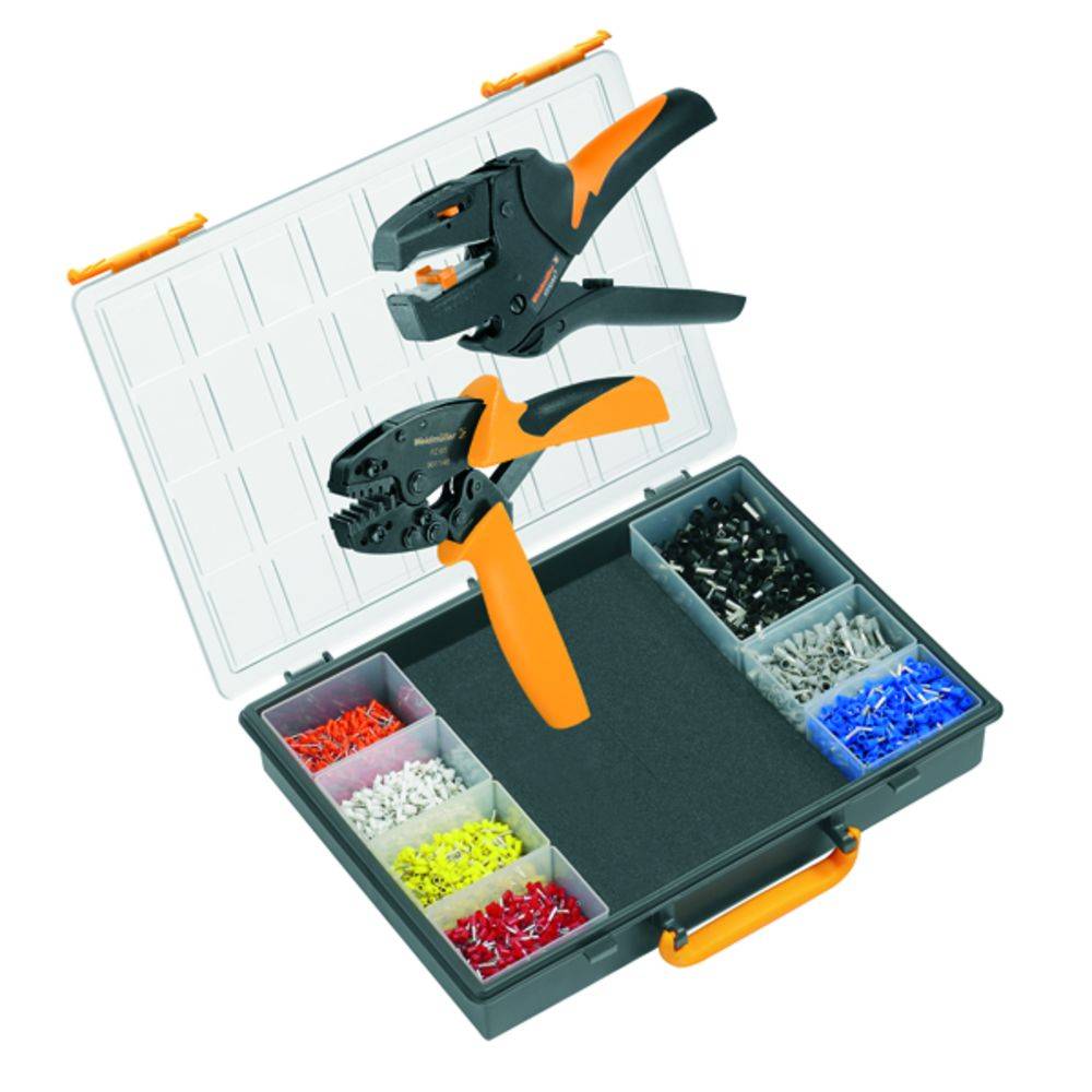 Weidmüller CRIMP-SET PZ 6/5 9028740000 Crimpzangen-Set Aderendhülsen 25 bis 60mm² Inkl. Abisolierzange, Inkl. Crimpsortiment mit