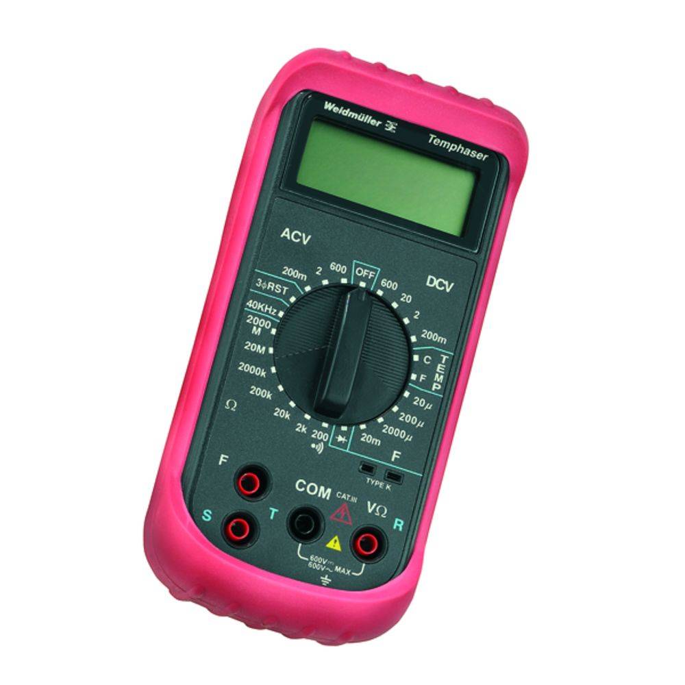 Weidmüller TEMPHASER Hand-Multimeter digital CAT III 600V Anzeige (Counts): 2000