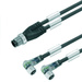 Weidmüller 9457410300 Sensor-/Aktor-Steckverbinder, konfektioniert M12 Stecker, gerade, Buchse, gewinkelt 3.00m Polzahl: 3 1St.