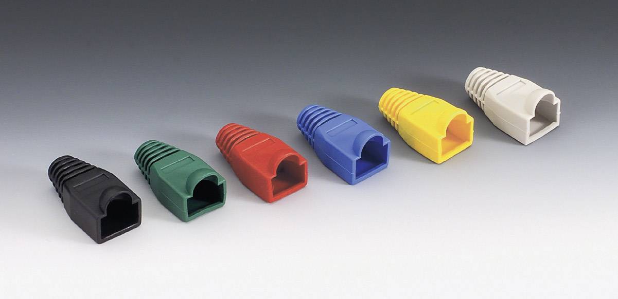 Knickschutztüllen-Set RJ45 922632 Rot, Grau 4St.