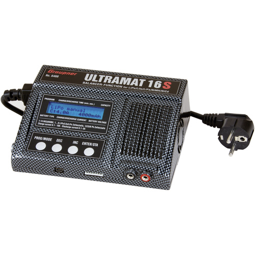 Graupner Ultramat 16S Modellbau-Multifunktionsladegerät 12 V, 220 V 15 A Blei, LiFePO, LiIon, LiPo