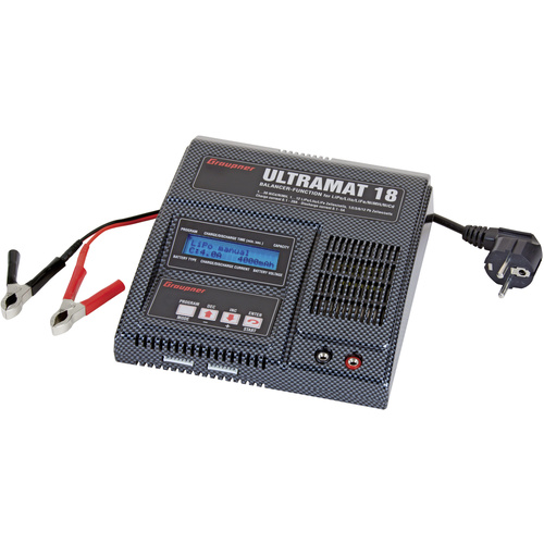 Graupner Ultramat 18 Modellbau-Multifunktionsladegerät 220V 20A Blei, LiFePO, LiIon, LiPo, NiMH, NiCd