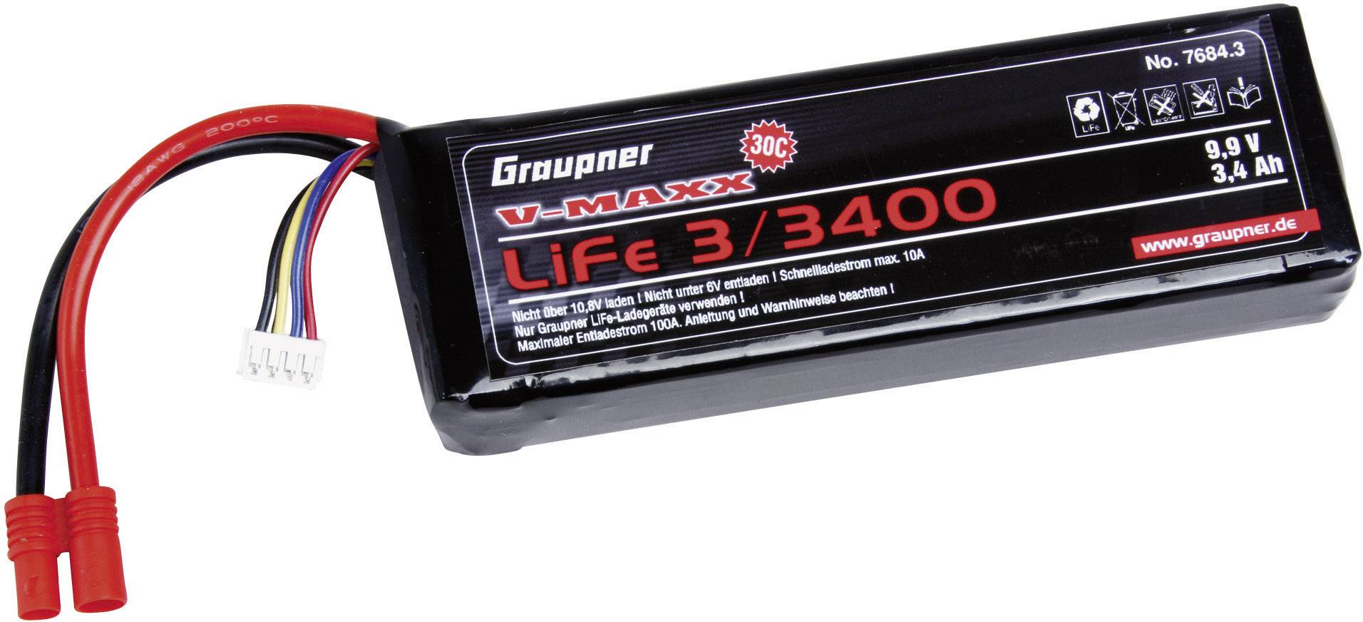 Graupner Modellbau-Akkupack (LiFe) 9.9V 3400 mAh 30 C Softcase G3.5