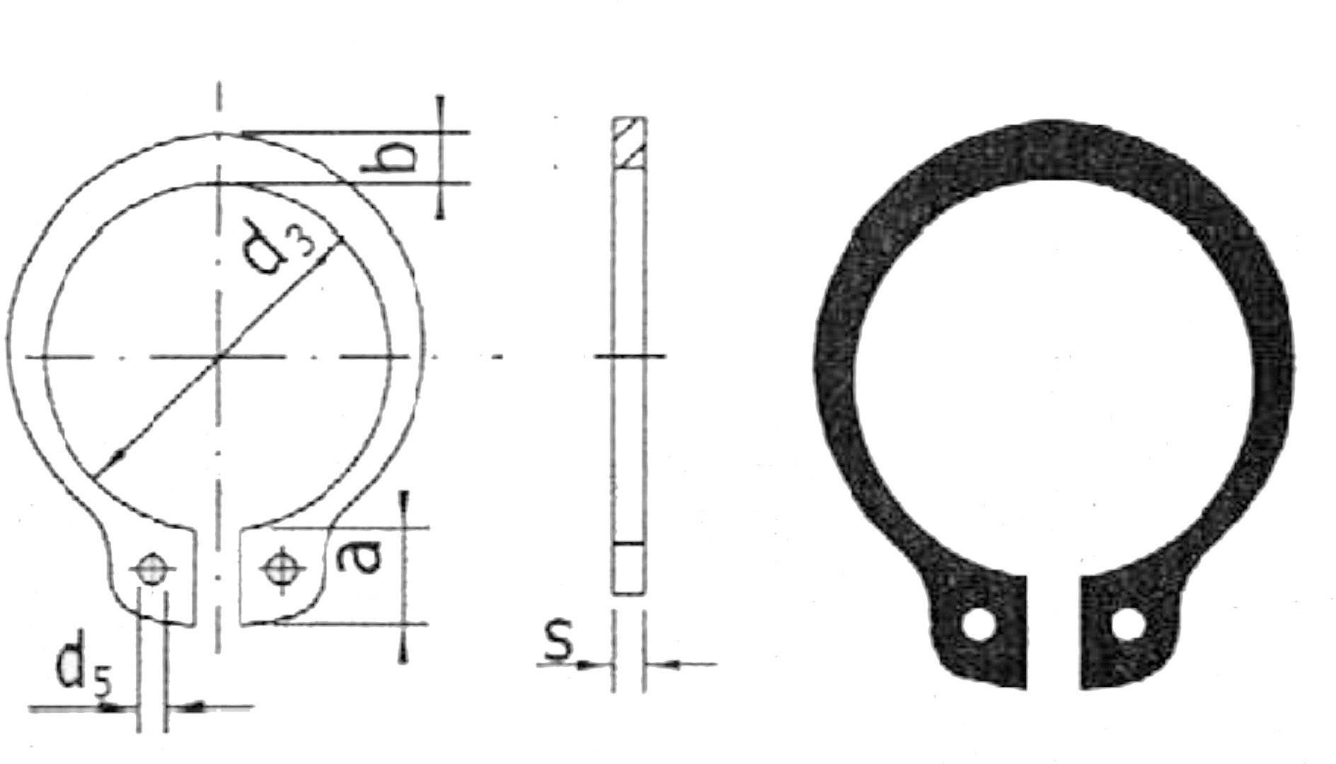 Reely Wellensicherungsring Geeignet für Wellen-Durchmesser: 8mm 20St.