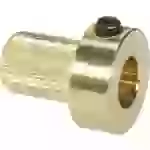 Messing Kupplungs-Einsatzstück Bohrungs-Ø: 6mm (Ø x L) 13mm x 15mm Messing Kupplungs-Einsatzstück Bohrungs-Ø: 6mm (Ø x L) 13mm x 15mm