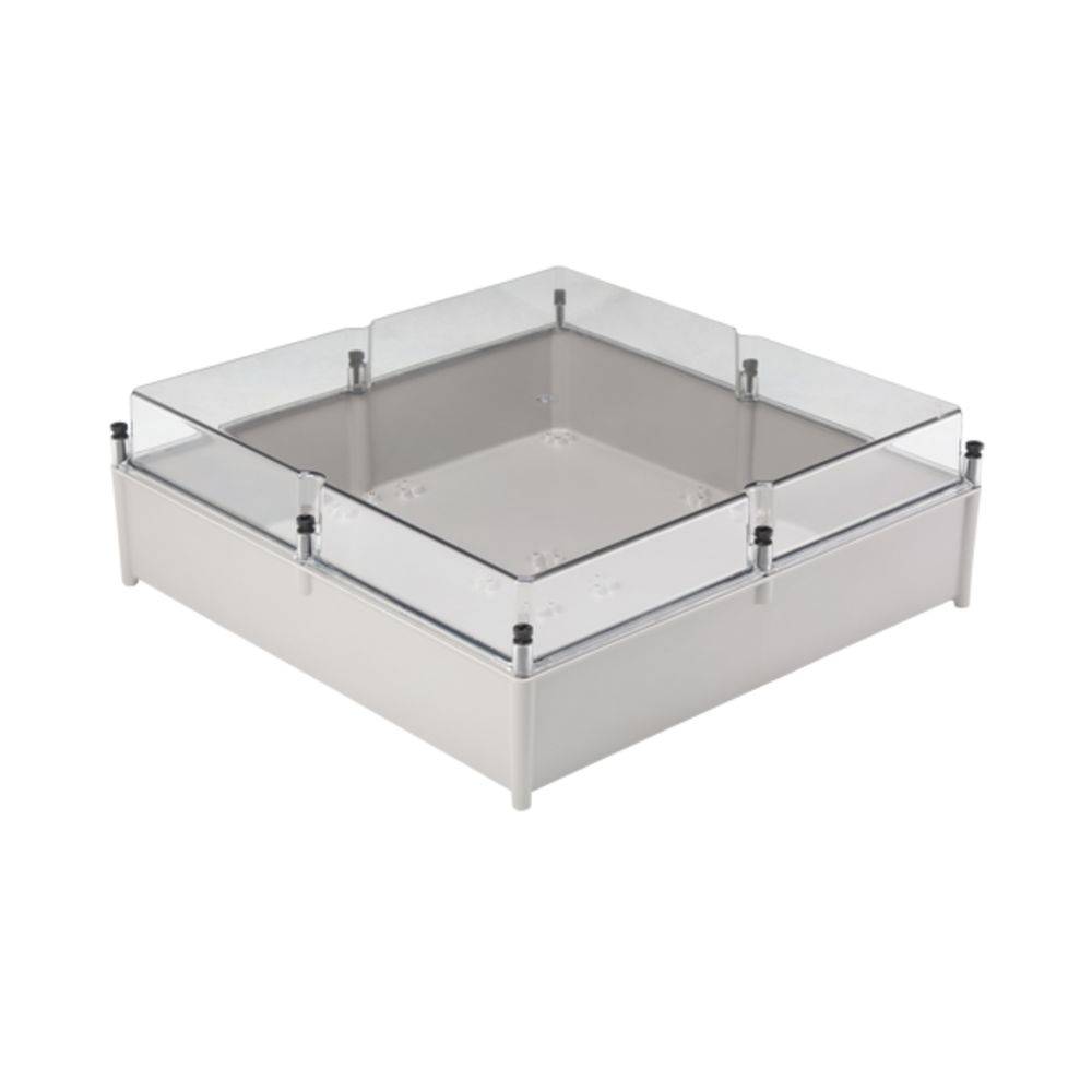 Weidmüller TBF 60/60/21 TRSP 9502870000 Universal-Gehäuse 605 x 603 x 210 Polyester Lichtgrau, Transparent 1 St.