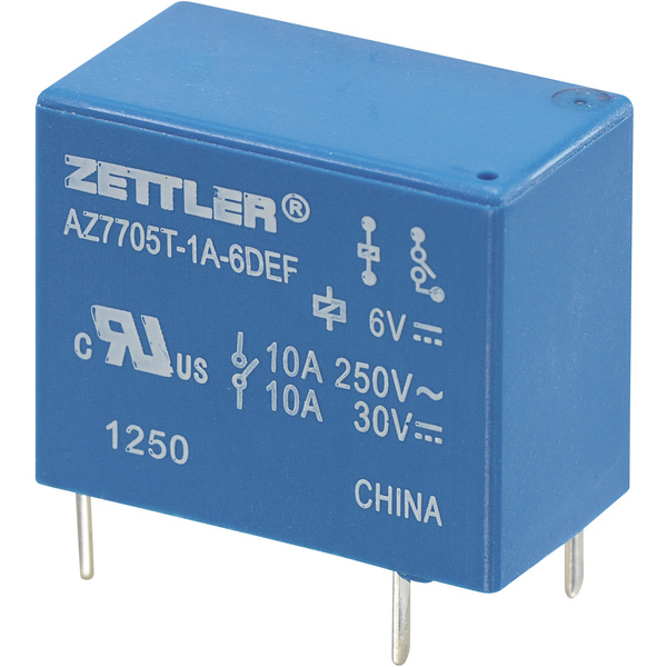 Zettler Electronics AZ7705T-1A-9DEF Printrelais 9 V/DC 5A 1 Schließer